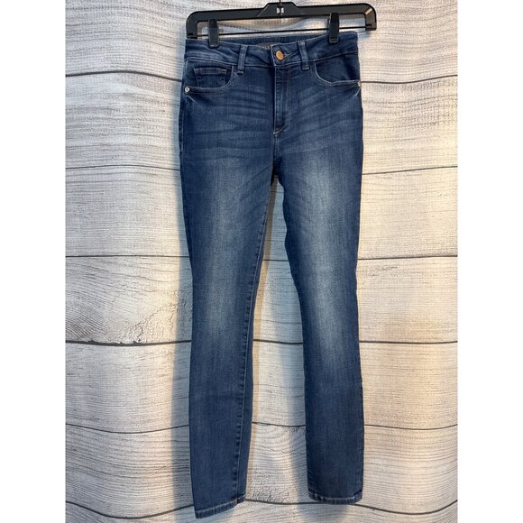Dl1961 Florence Ankle Mid Rise Instasculpt Skinny Jeans Size 24 - Picture 1 of 4